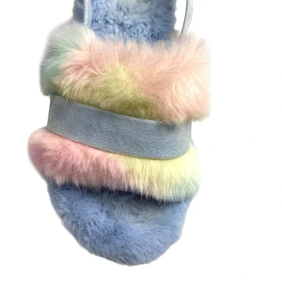 Koolaburra by UGG Fuzz'd Out Adjustable Slide Sandals Sling Back 8 - Picture 3 of 11